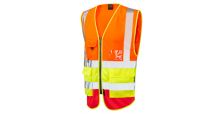 Lynton ISO 20471 Cl 2 Superior Waistcoat HV Orange/HV Yellow/HV Red